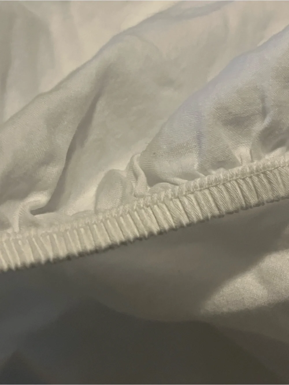 Bellino Fine Linen White Fitted Sheet with Elastic Edge